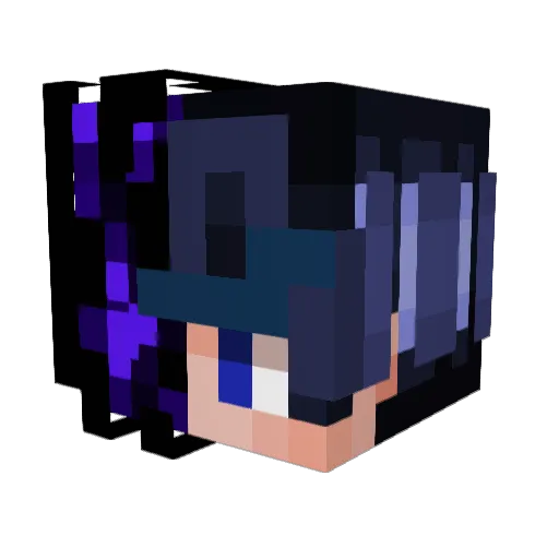 Miltix Minecraft avatar head, 3D render