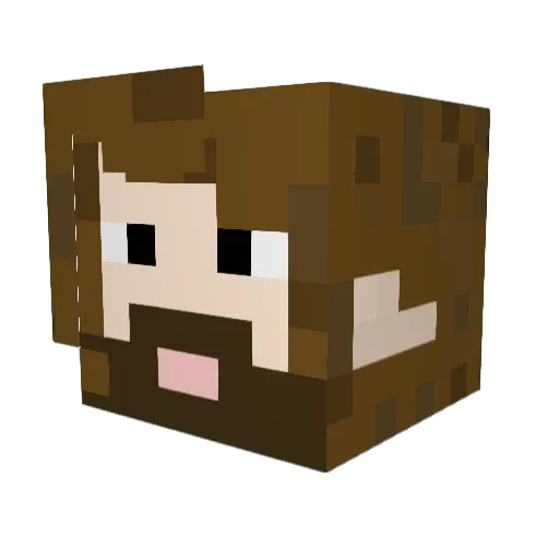 MiltonRubar Minecraft avatar head, 3D render