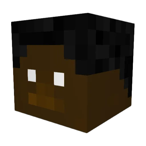 Miltonnnnn Minecraft avatar head, 3D render