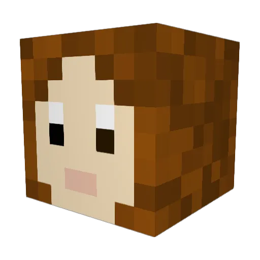 Miltsu01 Minecraft avatar head, 3D render