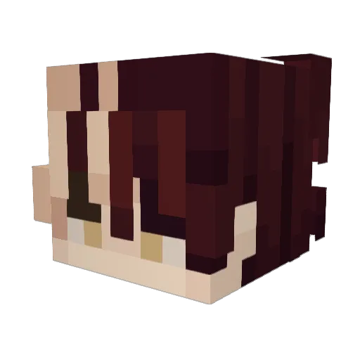 MiltyAlva_ Minecraft avatar head, 3D render