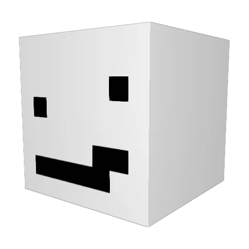 MilutinG Minecraft avatar head, 3D render