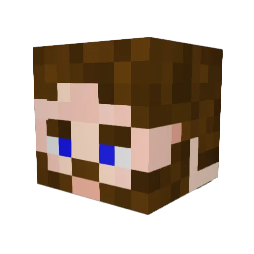 Mily1337 Minecraft avatar head, 3D render