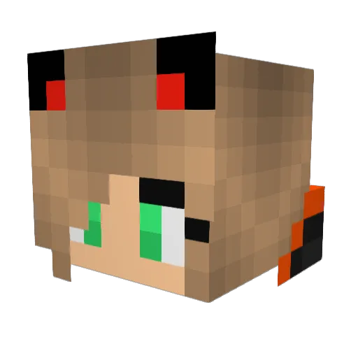 Mily_Otting4100 Minecraft avatar head, 3D render