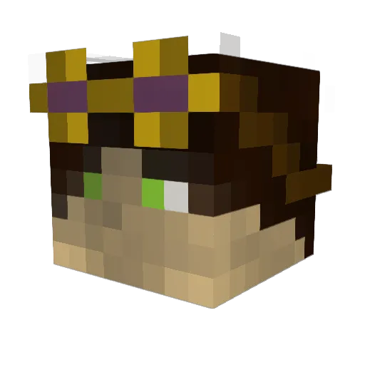 Mily_gosc Minecraft avatar head, 3D render