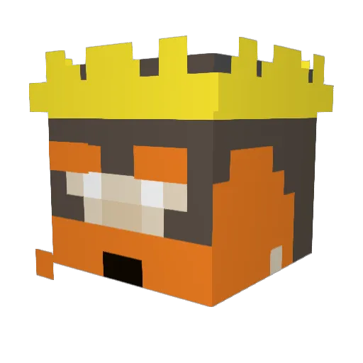 MimLord2000 Minecraft avatar head, 3D render