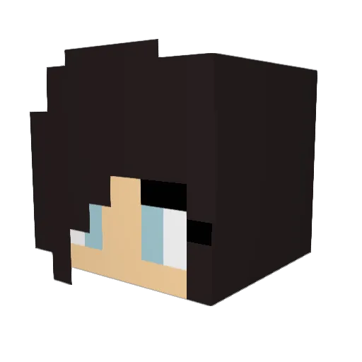MimaNL Minecraft avatar head, 3D render