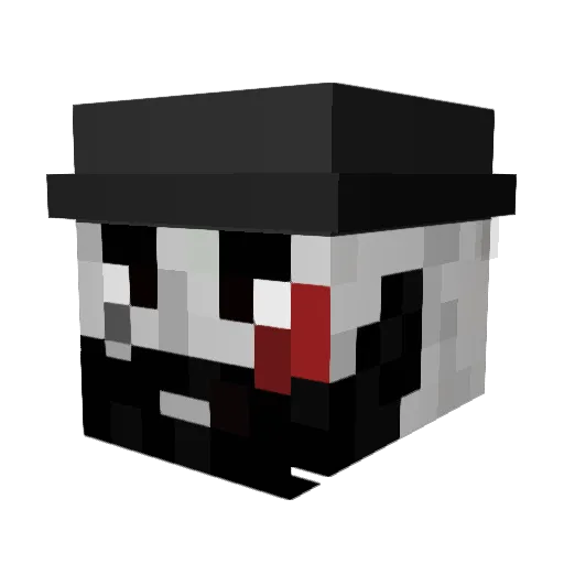 Mimam_ Minecraft avatar head, 3D render