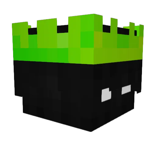 Mimamime Minecraft avatar head, 3D render