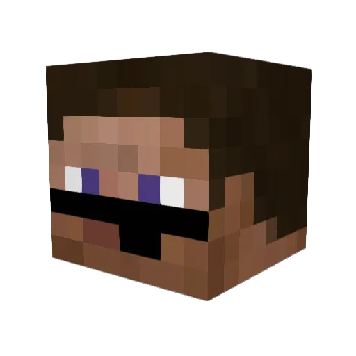 Mimba125 Minecraft avatar head, 3D render