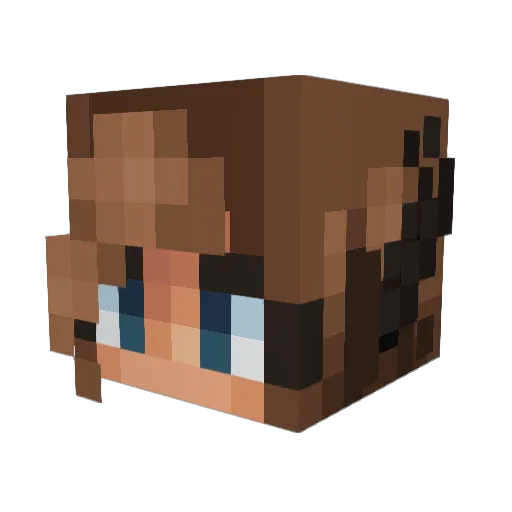 Mimbulls Minecraft avatar head, 3D render