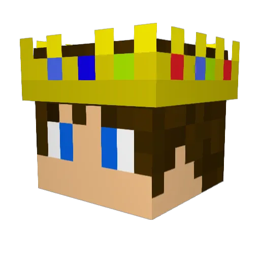 Mime4X Minecraft avatar head, 3D render