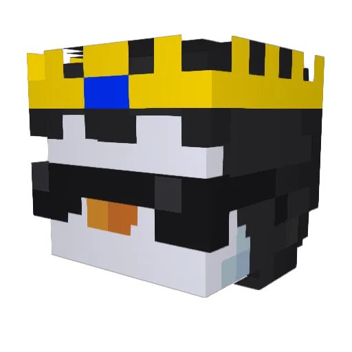 Mime_11 Minecraft avatar head, 3D render