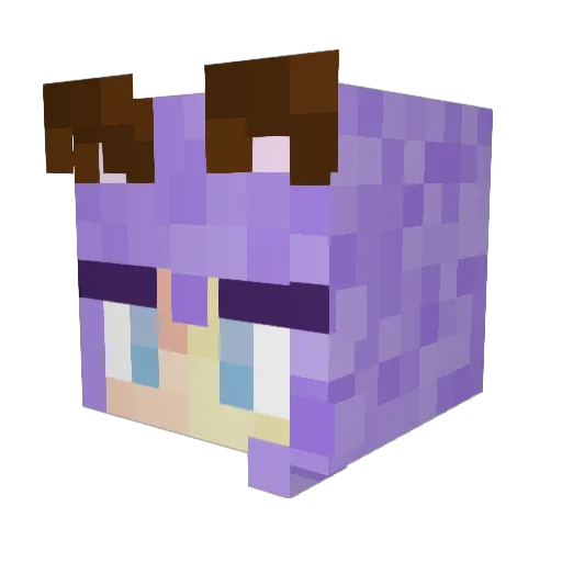 Mime_sans_soucis Minecraft avatar head, 3D render