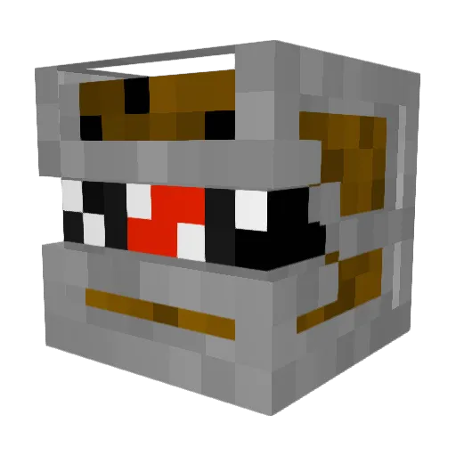 Mimechanize Minecraft avatar head, 3D render