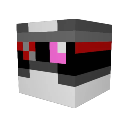 Mimey_VR Minecraft avatar head, 3D render