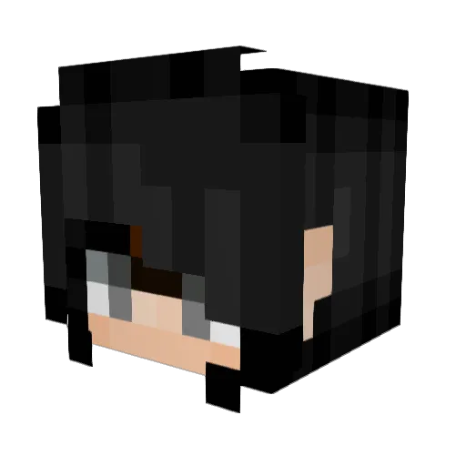 Mimi2209 Minecraft avatar head, 3D render