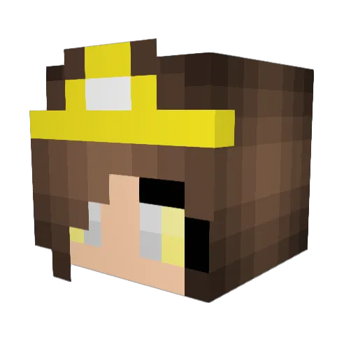 Mimi2468 Minecraft avatar head, 3D render