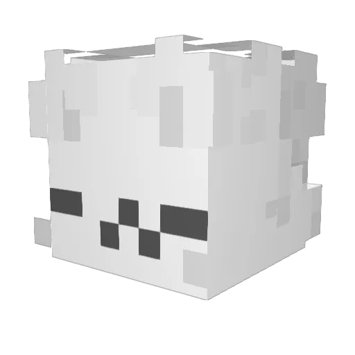 Mimi3495 Minecraft avatar head, 3D render