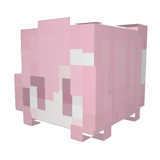 MimiForce Minecraft avatar head, 3D render