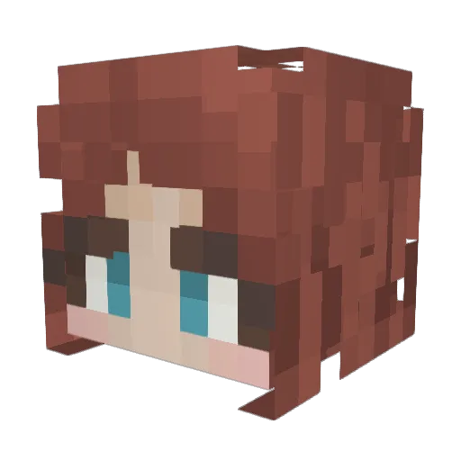MimiGrug Minecraft avatar head, 3D render