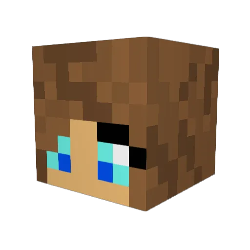 MimiLaSouris Minecraft avatar head, 3D render