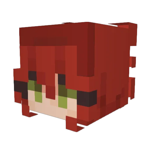 MimiRix303 Minecraft avatar head, 3D render