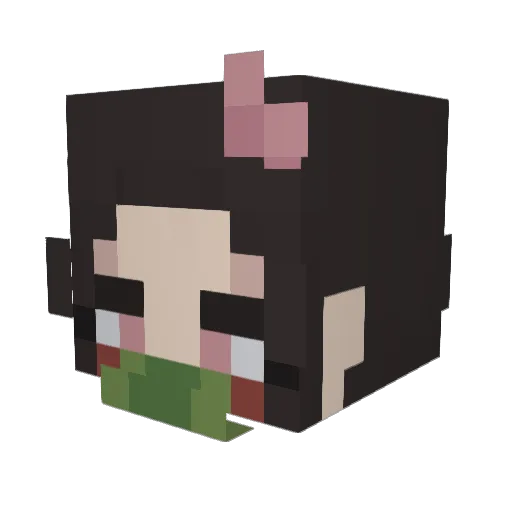 MimiSoda7 Minecraft avatar head, 3D render