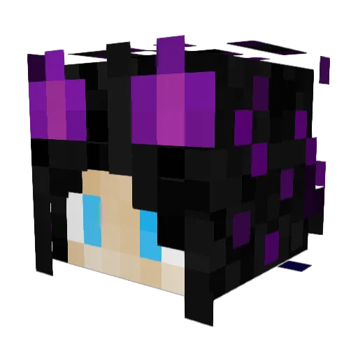 Mimi_44 Minecraft avatar head, 3D render