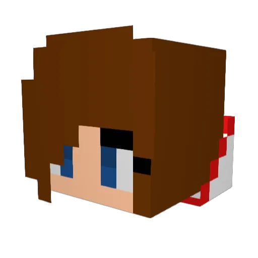 Mimi_Love_YT Minecraft avatar head, 3D render