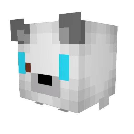 Mimi_Outlook Minecraft avatar head, 3D render