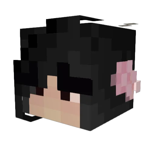 Mimi_Q_ Minecraft avatar head, 3D render