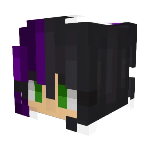 Mimi_RHaro Minecraft avatar head, 3D render