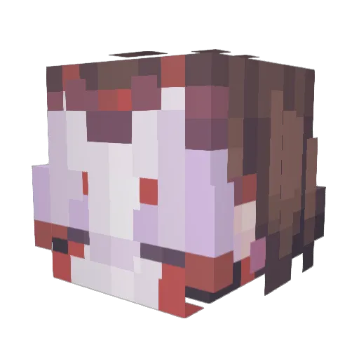 Mimic01 Minecraft avatar head, 3D render