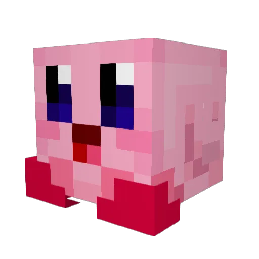 MimicTsk Minecraft avatar head, 3D render