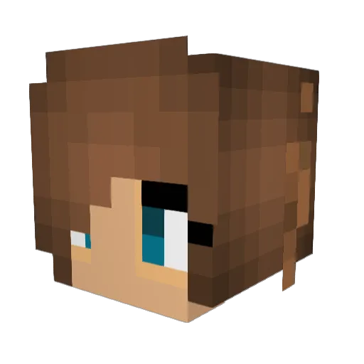 MimieLeo Minecraft avatar head, 3D render