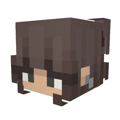 MimietCaro30 Minecraft avatar head, 3D render