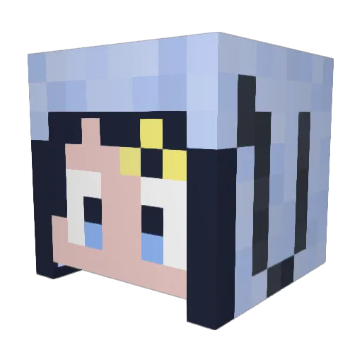 Mimigch Minecraft avatar head, 3D render