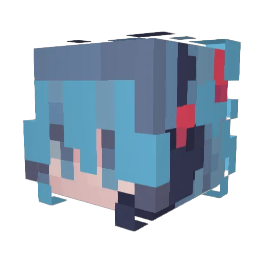 Mimik_YS Minecraft avatar head, 3D render