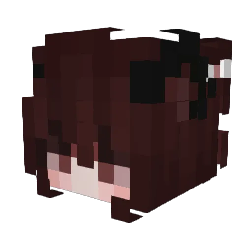 Mimikooh Minecraft avatar head, 3D render