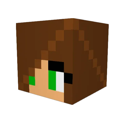 Mimimobs Minecraft avatar head, 3D render