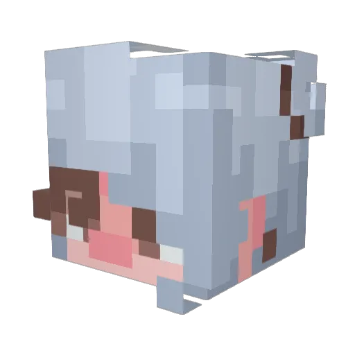 Miminanas Minecraft avatar head, 3D render