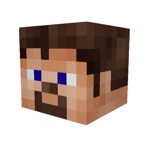 Mimishapo Minecraft avatar head, 3D render