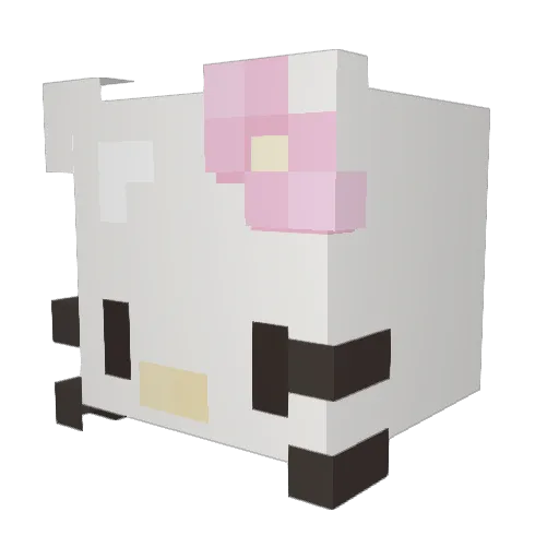 Mimislayer Minecraft avatar head, 3D render