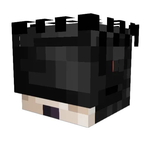 Mimiux Minecraft avatar head, 3D render