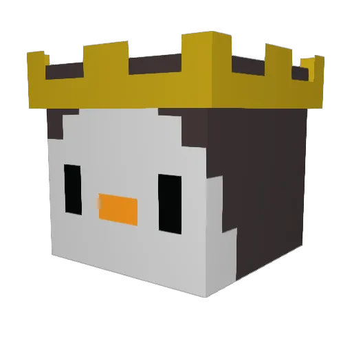 Mimkm Minecraft avatar head, 3D render