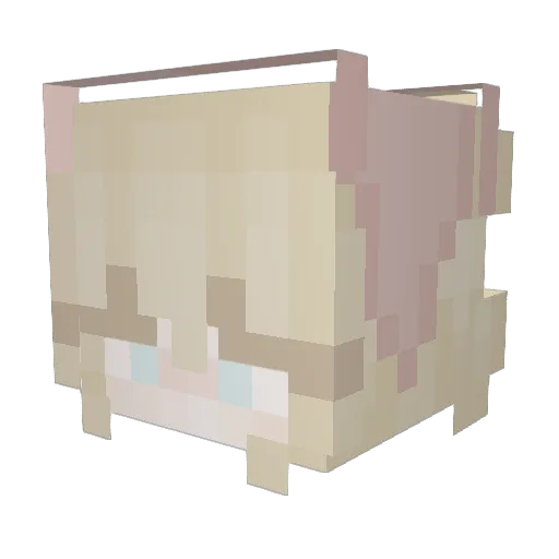 Mimmi_17 Minecraft avatar head, 3D render