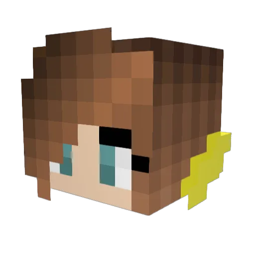 Mimmsan62 Minecraft avatar head, 3D render