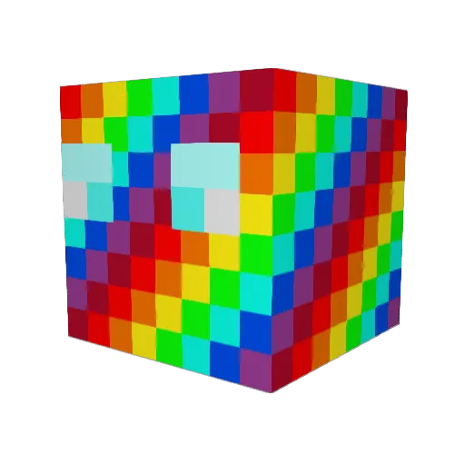 Mimny_Overcast Minecraft avatar head, 3D render