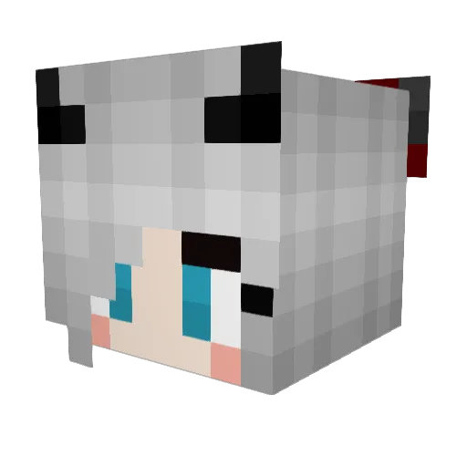 Mimo3o Minecraft avatar head, 3D render
